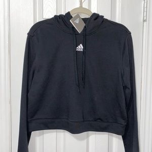 Adidas hoodie crop top